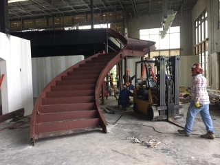 Rolled and Twisted by CSMW. Assembled and Erected by Victory Steel Erectors.